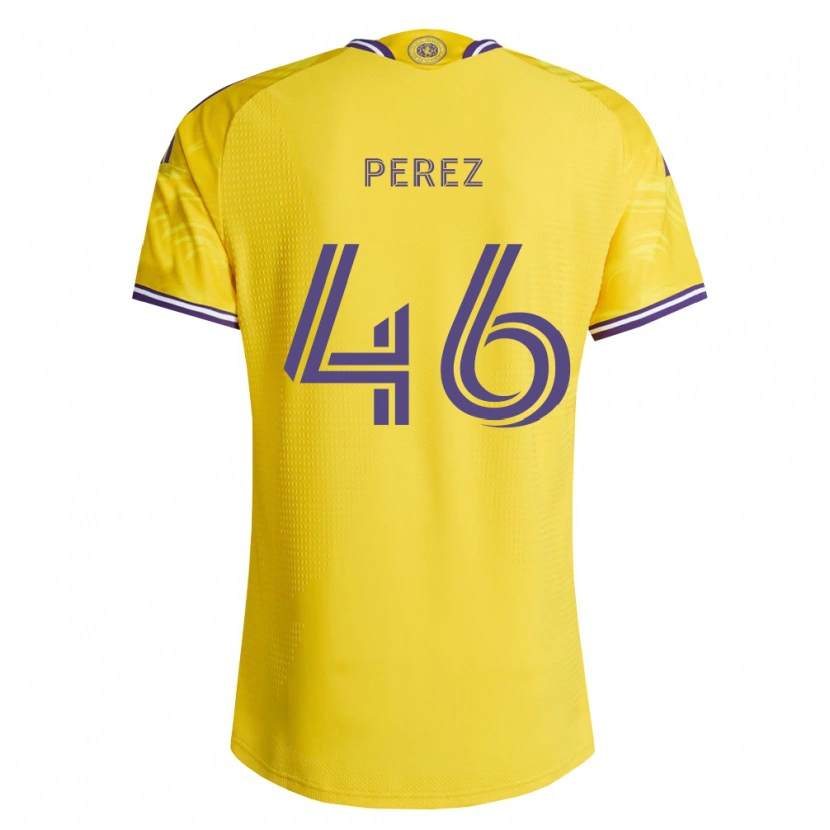 Danxen Män Franco Pérez #46 Gul Lila Bortatröja Matchtröjor 2026/27 Tröjor T-Tröja