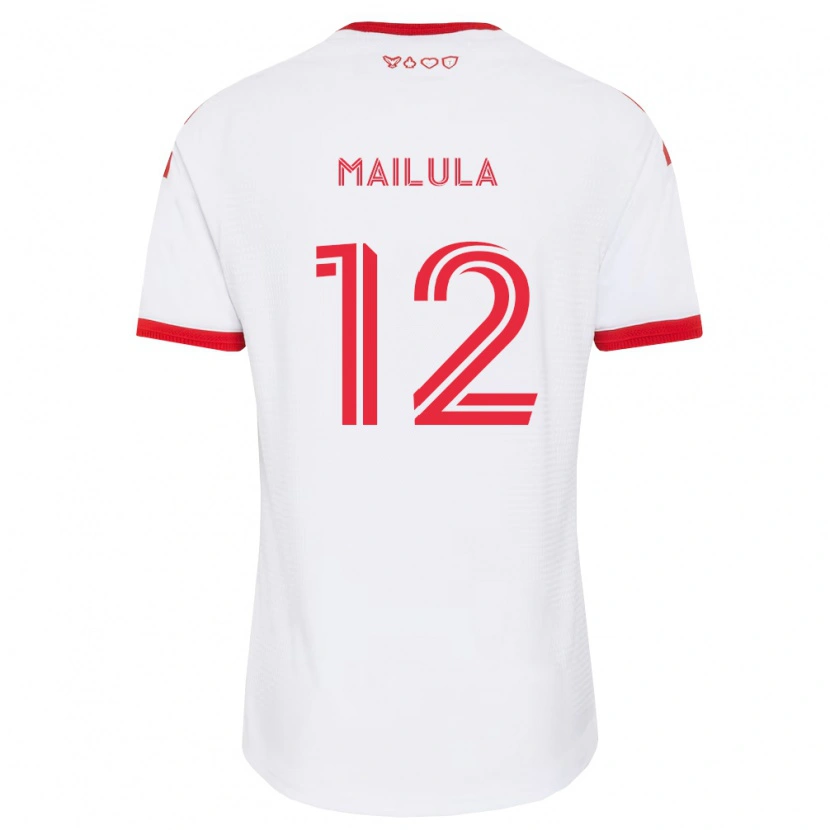 Danxen Män Cassius Mailula #12 Vit Röd Svart Bortatröja Matchtröjor 2026/27 Tröjor T-Tröja