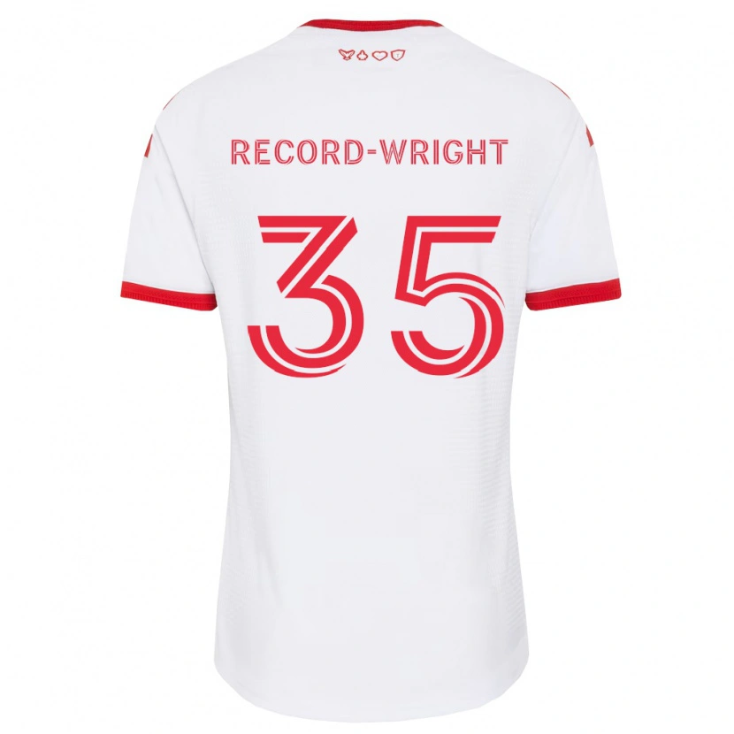 Danxen Män Kemari Record-Wright #35 Vit Röd Svart Bortatröja Matchtröjor 2026/27 Tröjor T-Tröja