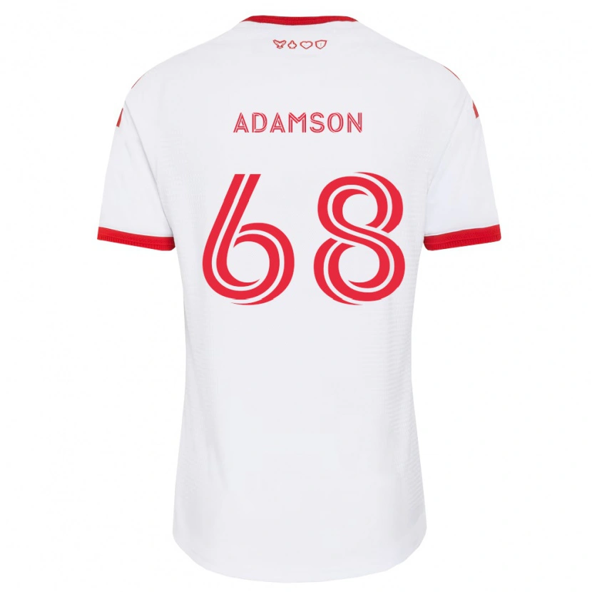 Danxen Män Demitre Adamson #68 Vit Röd Svart Bortatröja Matchtröjor 2026/27 Tröjor T-Tröja