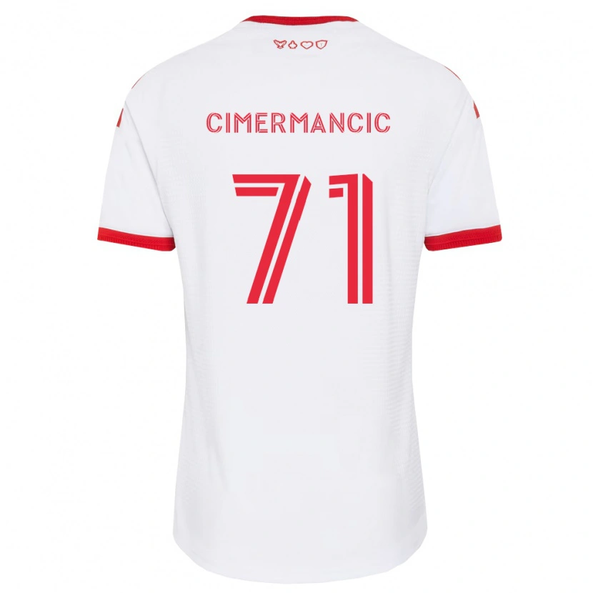 Danxen Män Markus Cimermancic #71 Vit Röd Svart Bortatröja Matchtröjor 2026/27 Tröjor T-Tröja