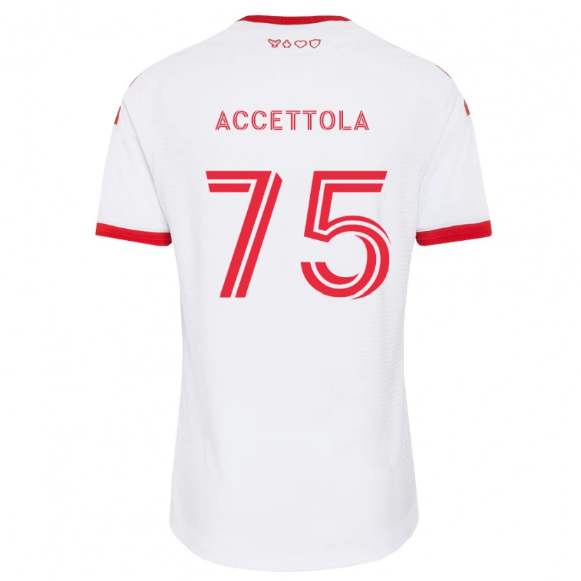 Danxen Män Luca Accettola #75 Vit Röd Svart Bortatröja Matchtröjor 2026/27 Tröjor T-Tröja