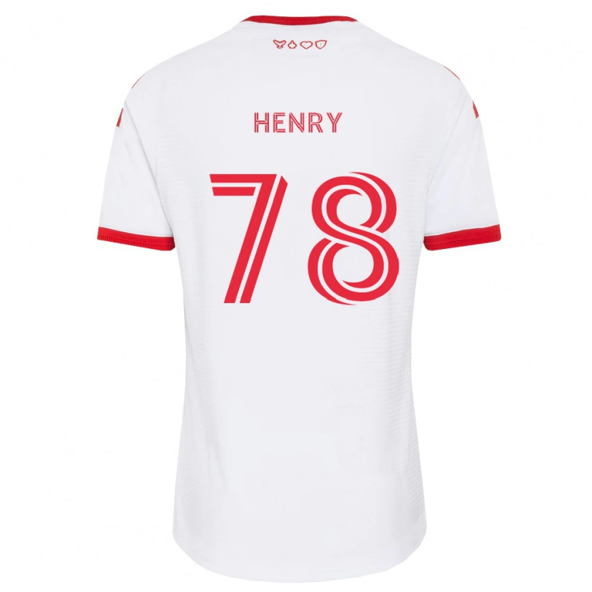 Danxen Män Malik Henry #78 Vit Röd Svart Bortatröja Matchtröjor 2026/27 Tröjor T-Tröja