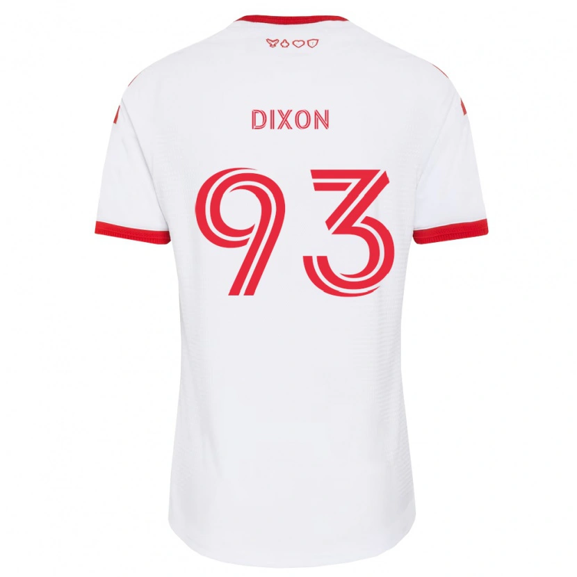 Danxen Män Damar Dixon #93 Vit Röd Svart Bortatröja Matchtröjor 2026/27 Tröjor T-Tröja