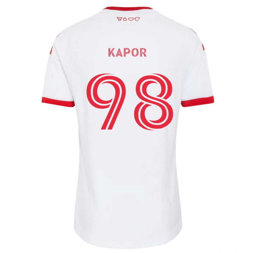 Danxen Män Stefan Kapor #98 Vit Röd Svart Bortatröja Matchtröjor 2026/27 Tröjor T-Tröja