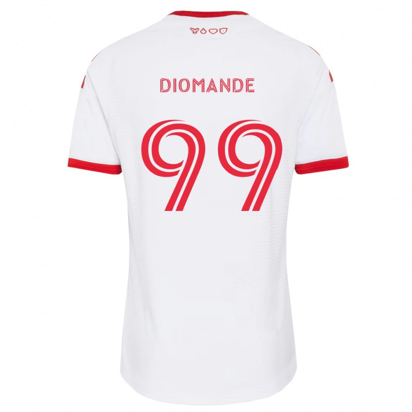 Danxen Män Adama Diomande #99 Vit Röd Svart Bortatröja Matchtröjor 2026/27 Tröjor T-Tröja