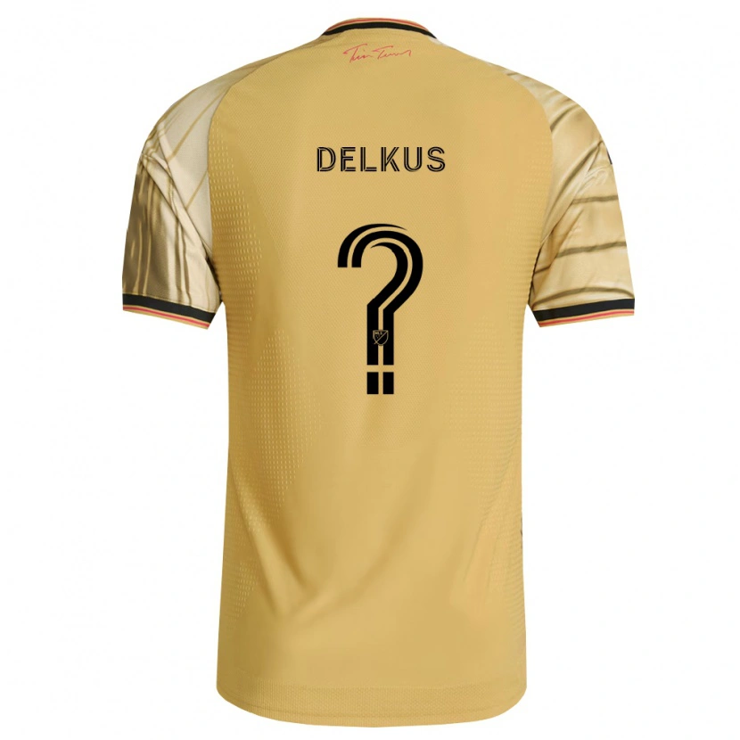 Danxen Män Jackson Delkus #0 Brun Gul Svart Bortatröja Matchtröjor 2026/27 Tröjor T-Tröja