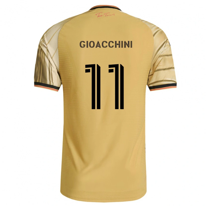 Danxen Män Nicholas Gioacchini #11 Brun Gul Svart Bortatröja Matchtröjor 2026/27 Tröjor T-Tröja