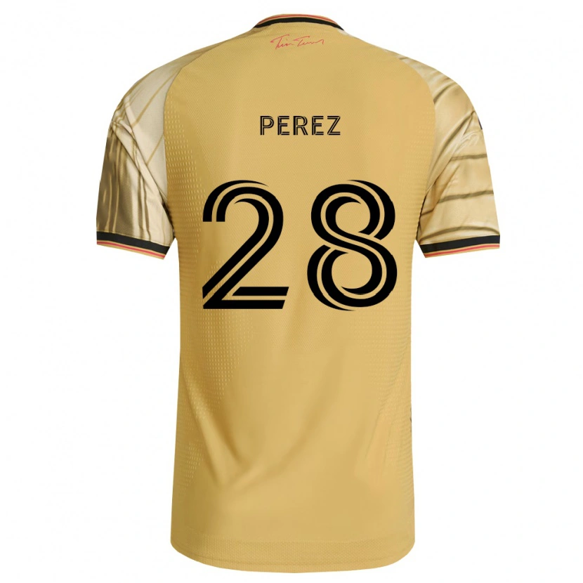 Danxen Män Miguel Perez #28 Brun Gul Svart Bortatröja Matchtröjor 2026/27 Tröjor T-Tröja