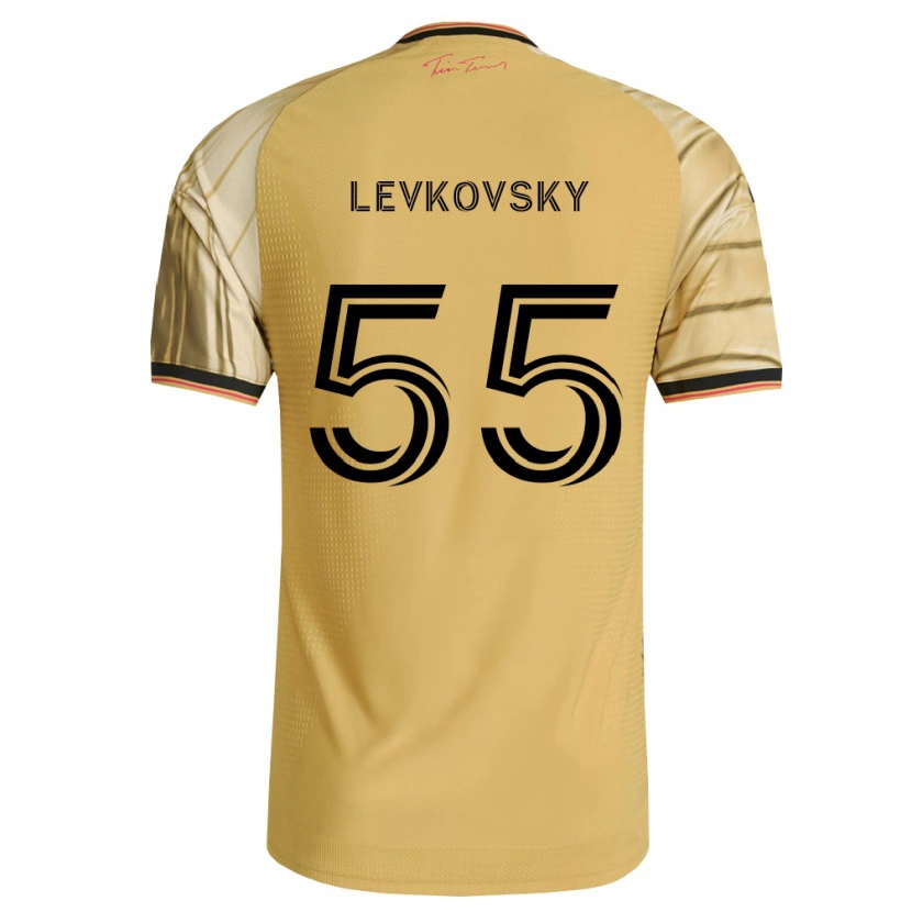 Danxen Män Miroslav Levkovsky #55 Brun Gul Svart Bortatröja Matchtröjor 2026/27 Tröjor T-Tröja