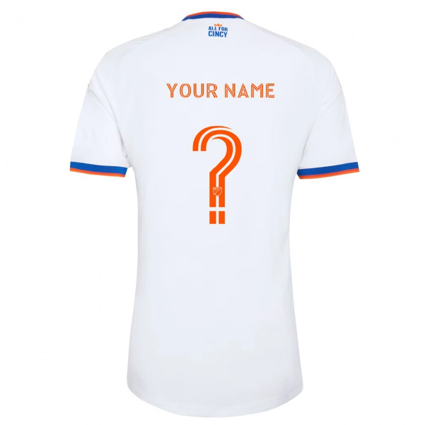 Danxen Män Ditt Namn #0 Vit Marinblå Orange Bortatröja Matchtröjor 2026/27 Tröjor T-Tröja