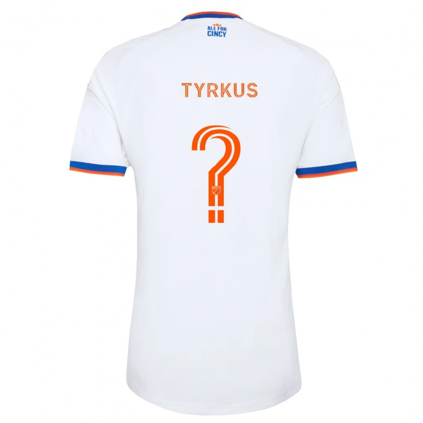 Danxen Män Illia Tyrkus #0 Vit Marinblå Orange Bortatröja Matchtröjor 2026/27 Tröjor T-Tröja