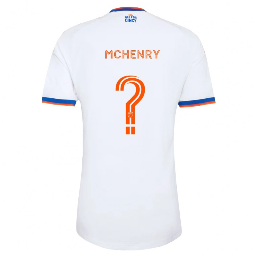 Danxen Män Nicholas Mchenry #0 Vit Marinblå Orange Bortatröja Matchtröjor 2026/27 Tröjor T-Tröja