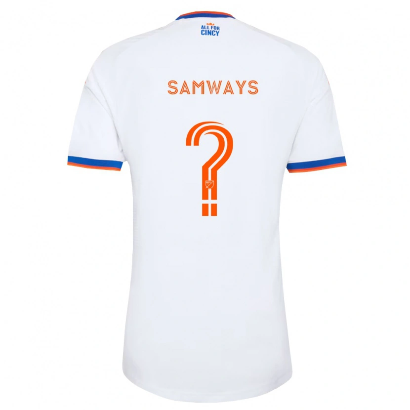 Danxen Män Nicholas Samways #0 Vit Marinblå Orange Bortatröja Matchtröjor 2026/27 Tröjor T-Tröja