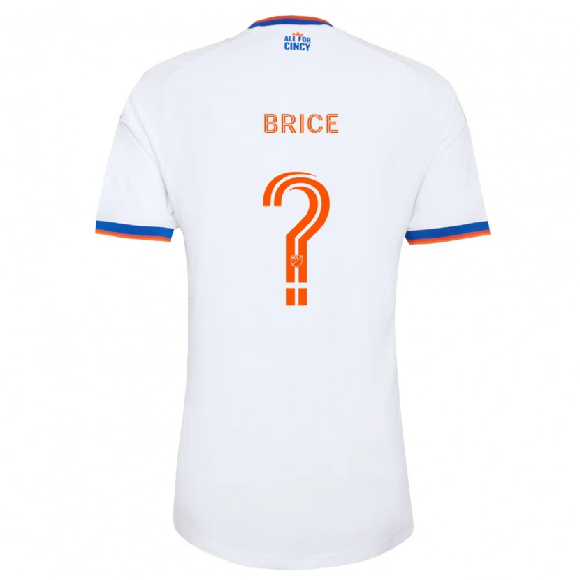 Danxen Män Nolan Brice #0 Vit Marinblå Orange Bortatröja Matchtröjor 2026/27 Tröjor T-Tröja