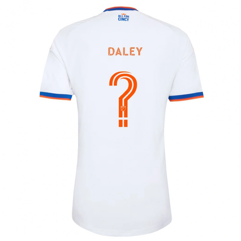 Danxen Män Amir Daley #0 Vit Marinblå Orange Bortatröja Matchtröjor 2026/27 Tröjor T-Tröja