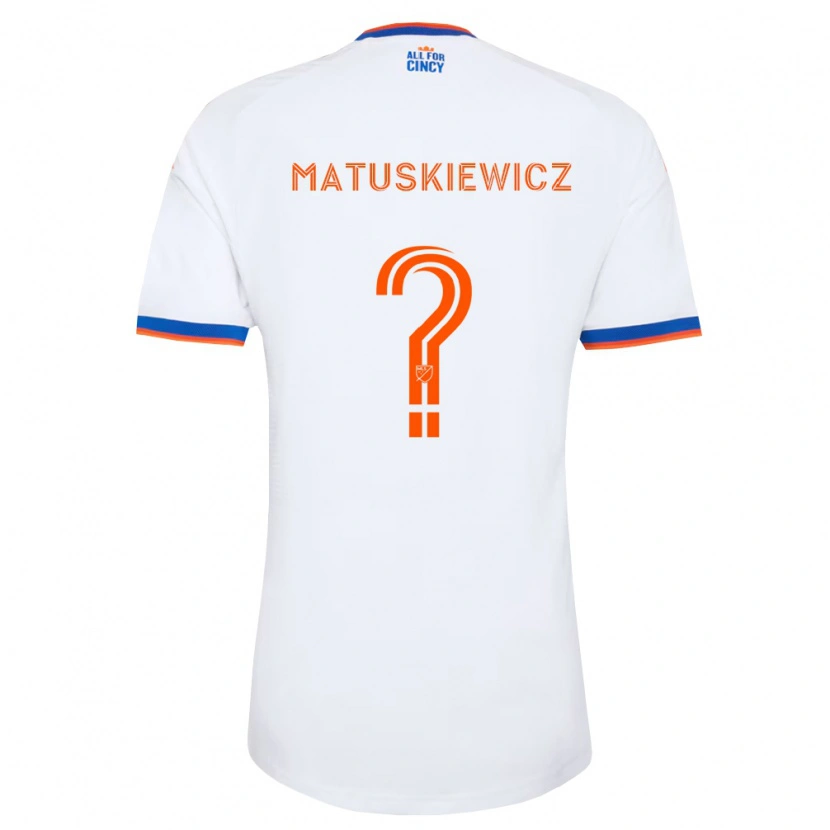 Danxen Män Lincoln Matuskiewicz #0 Vit Marinblå Orange Bortatröja Matchtröjor 2026/27 Tröjor T-Tröja