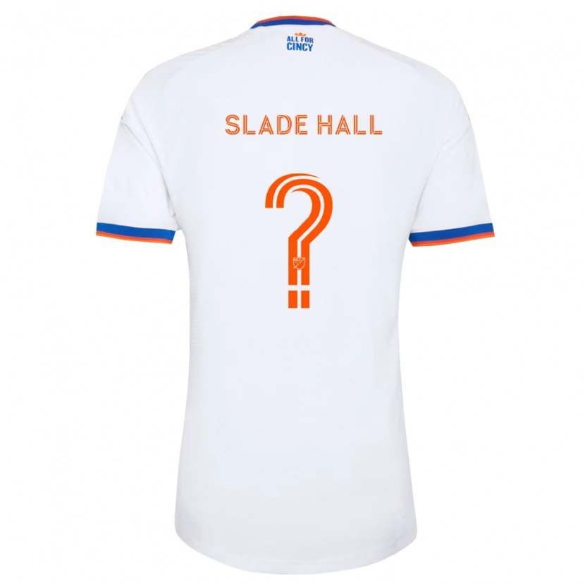 Danxen Män Slade Hall #0 Vit Marinblå Orange Bortatröja Matchtröjor 2026/27 Tröjor T-Tröja