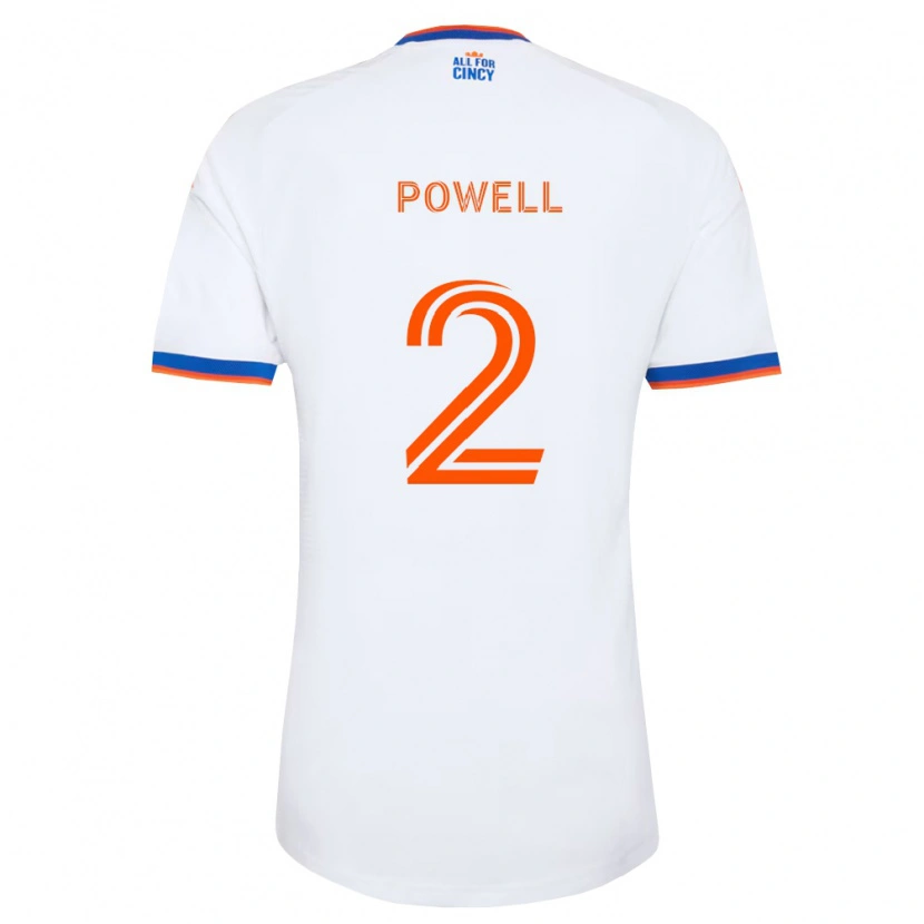 Danxen Män Alvas Powell #2 Vit Marinblå Orange Bortatröja Matchtröjor 2026/27 Tröjor T-Tröja
