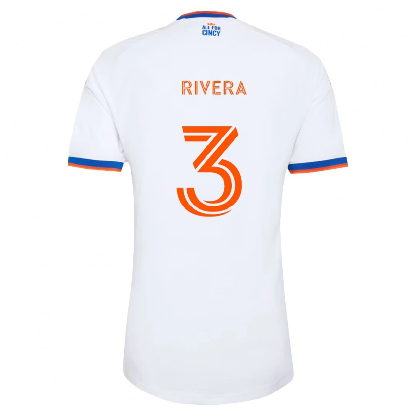 Danxen Män Nicholas Rivera #3 Vit Marinblå Orange Bortatröja Matchtröjor 2026/27 Tröjor T-Tröja