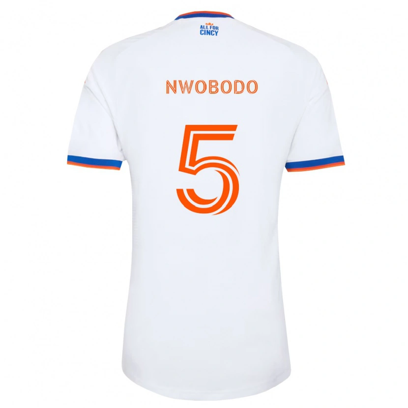 Danxen Män Obinna Nwobodo #5 Vit Marinblå Orange Bortatröja Matchtröjor 2026/27 Tröjor T-Tröja