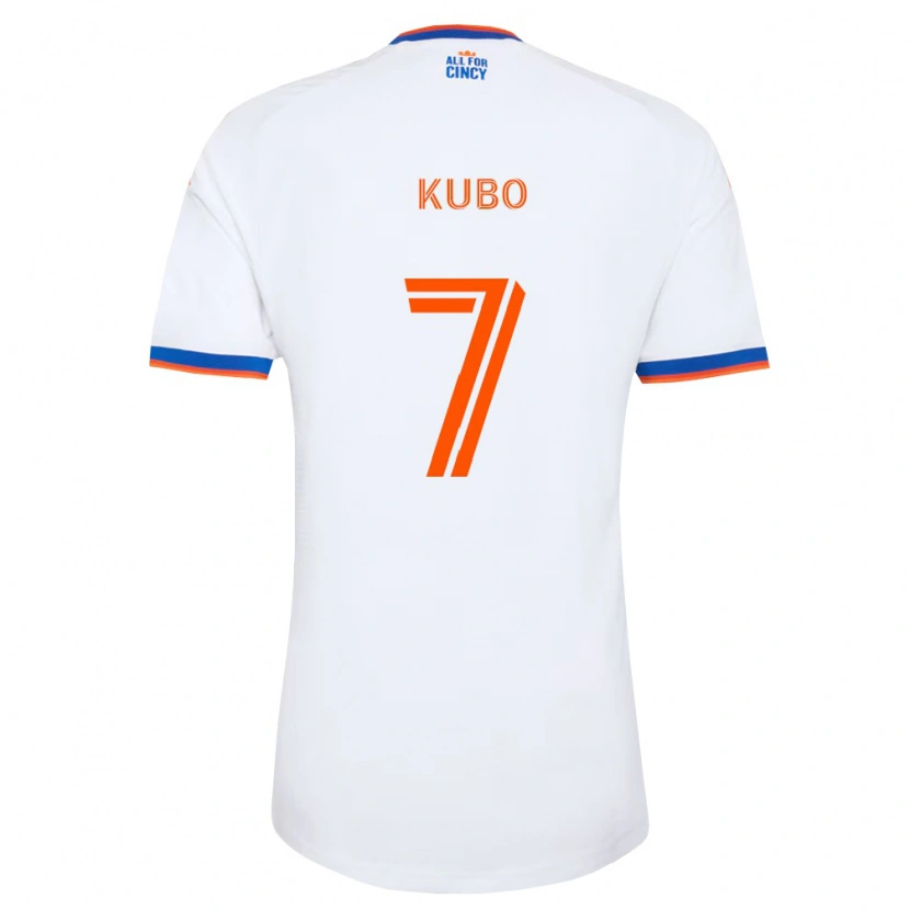 Danxen Män Yuya Kubo #7 Vit Marinblå Orange Bortatröja Matchtröjor 2026/27 Tröjor T-Tröja