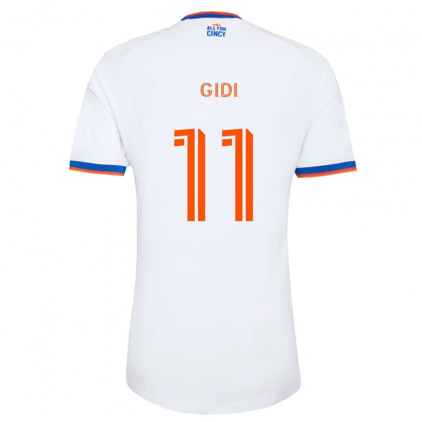 Danxen Män Samuel Gidi #11 Vit Marinblå Orange Bortatröja Matchtröjor 2026/27 Tröjor T-Tröja