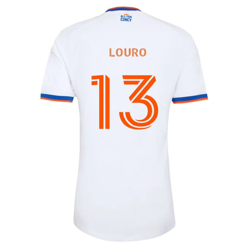 Danxen Män Evan Louro #13 Vit Marinblå Orange Bortatröja Matchtröjor 2026/27 Tröjor T-Tröja