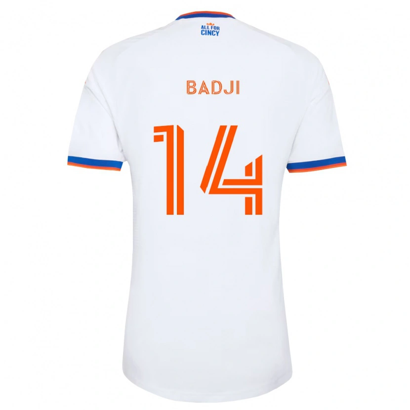 Danxen Män Dominique Badji #14 Vit Marinblå Orange Bortatröja Matchtröjor 2026/27 Tröjor T-Tröja