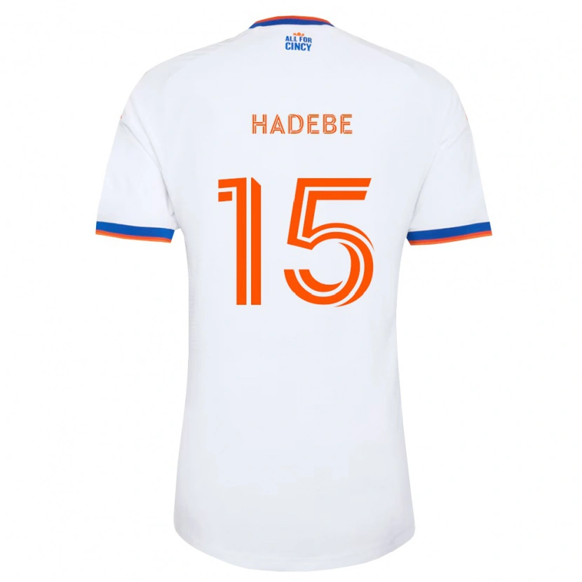 Danxen Män Teenage Hadebe #15 Vit Marinblå Orange Bortatröja Matchtröjor 2026/27 Tröjor T-Tröja