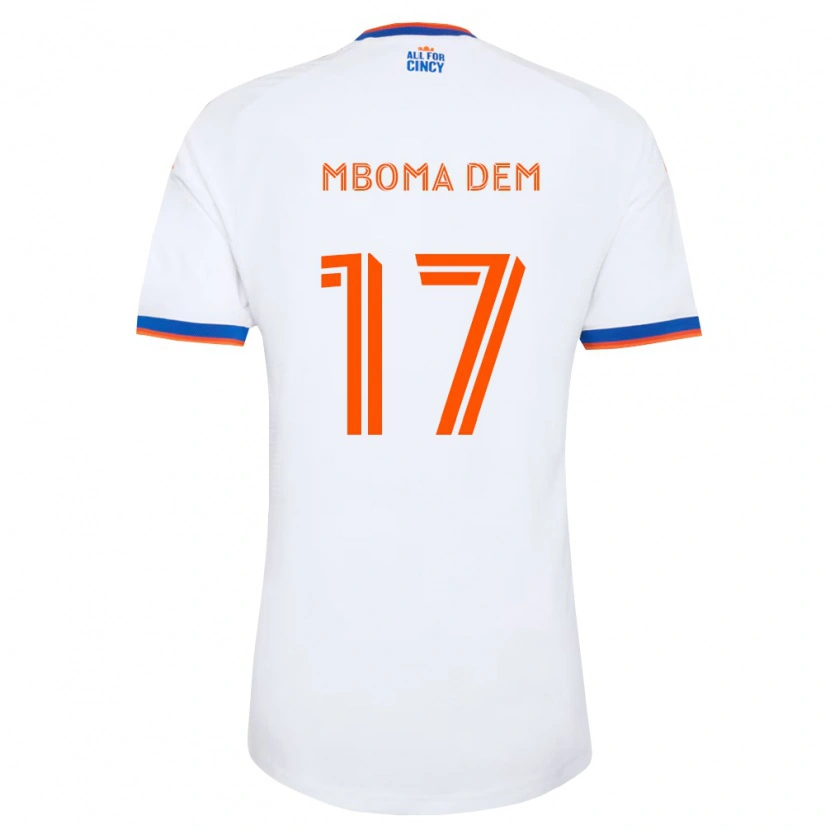 Danxen Män Kenji Mboma Dem #17 Vit Marinblå Orange Bortatröja Matchtröjor 2026/27 Tröjor T-Tröja