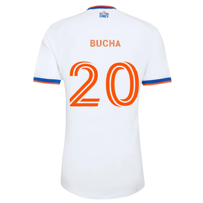 Danxen Män Pavel Bucha #20 Vit Marinblå Orange Bortatröja Matchtröjor 2026/27 Tröjor T-Tröja