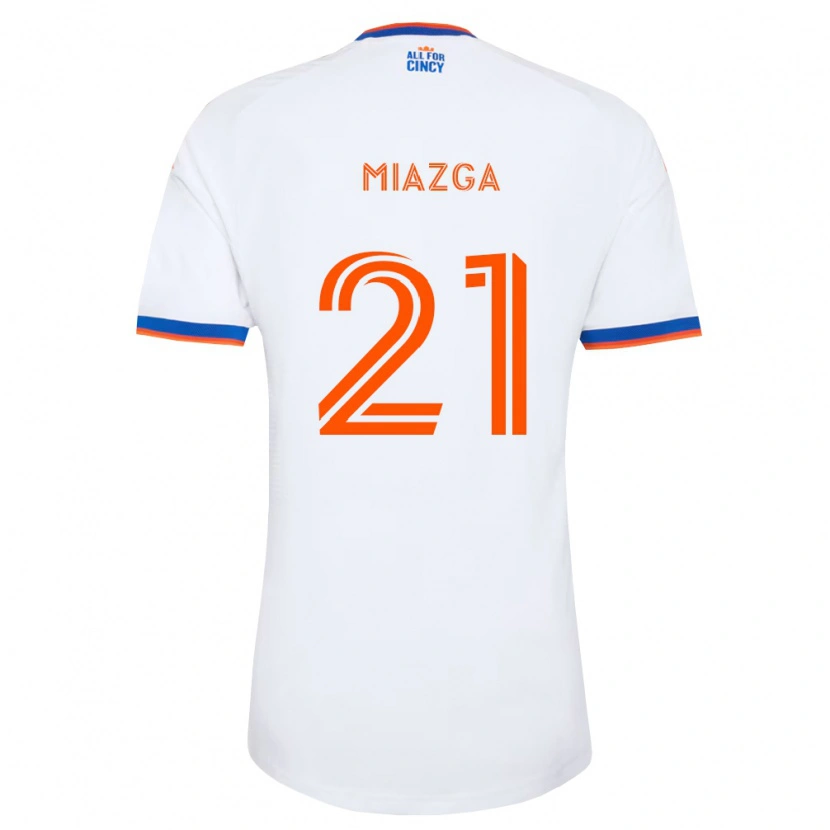 Danxen Män Matt Miazga #21 Vit Marinblå Orange Bortatröja Matchtröjor 2026/27 Tröjor T-Tröja