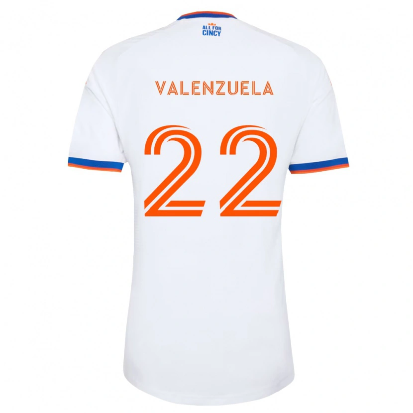 Danxen Män Gerardo Valenzuela #22 Vit Marinblå Orange Bortatröja Matchtröjor 2026/27 Tröjor T-Tröja