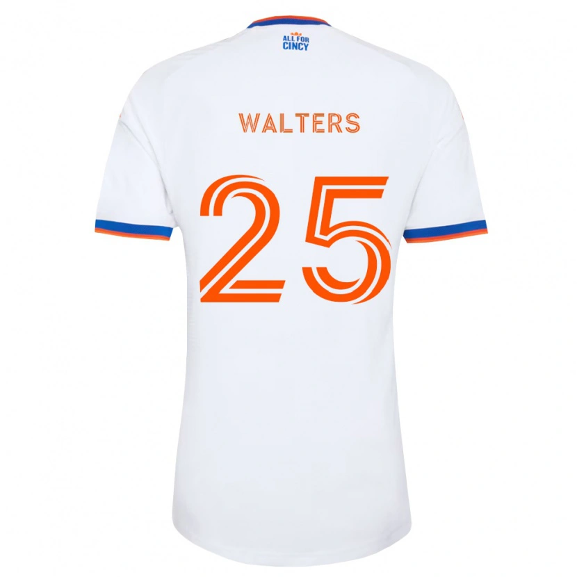 Danxen Män Paul Walters #25 Vit Marinblå Orange Bortatröja Matchtröjor 2026/27 Tröjor T-Tröja