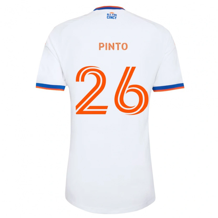 Danxen Män Malik Pinto #26 Vit Marinblå Orange Bortatröja Matchtröjor 2026/27 Tröjor T-Tröja