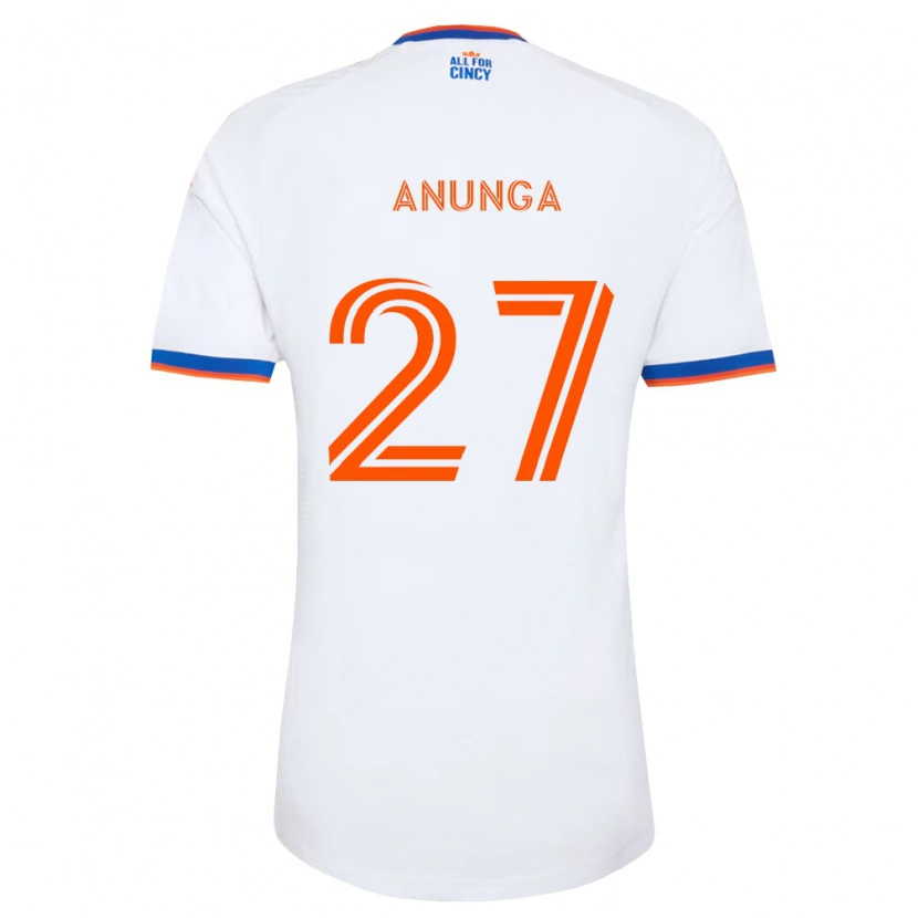 Danxen Män Tah Anunga #27 Vit Marinblå Orange Bortatröja Matchtröjor 2026/27 Tröjor T-Tröja