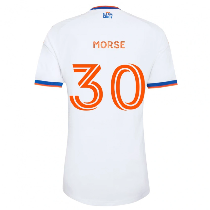 Danxen Män Hunter Morse #30 Vit Marinblå Orange Bortatröja Matchtröjor 2026/27 Tröjor T-Tröja