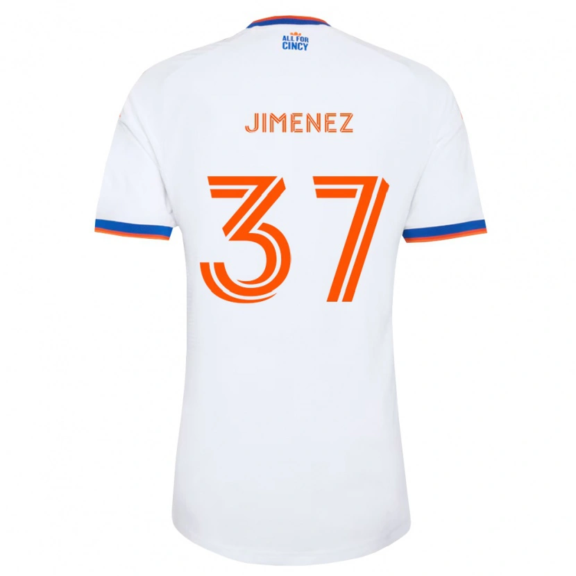 Danxen Män Stiven Jimenez #37 Vit Marinblå Orange Bortatröja Matchtröjor 2026/27 Tröjor T-Tröja