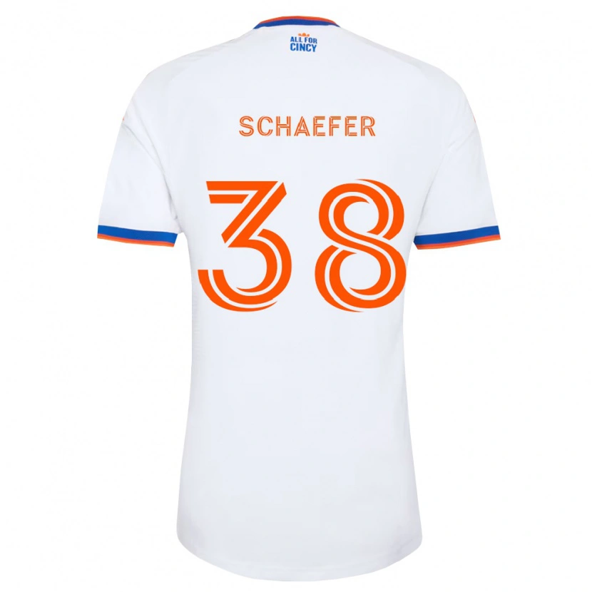 Danxen Män Brian Schaefer #38 Vit Marinblå Orange Bortatröja Matchtröjor 2026/27 Tröjor T-Tröja