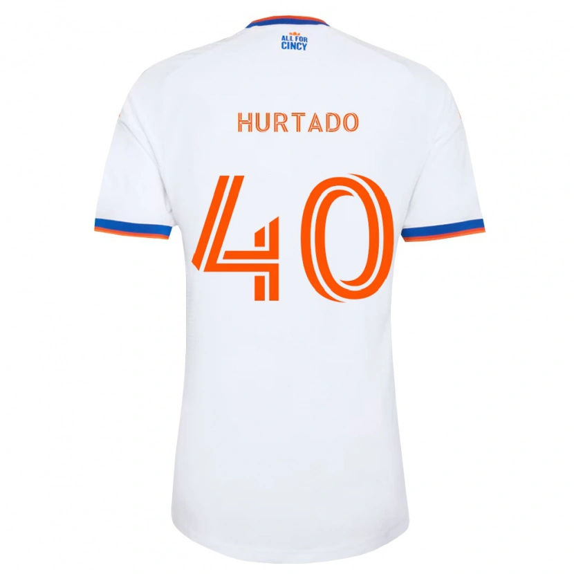 Danxen Män Dilan Hurtado #40 Vit Marinblå Orange Bortatröja Matchtröjor 2026/27 Tröjor T-Tröja