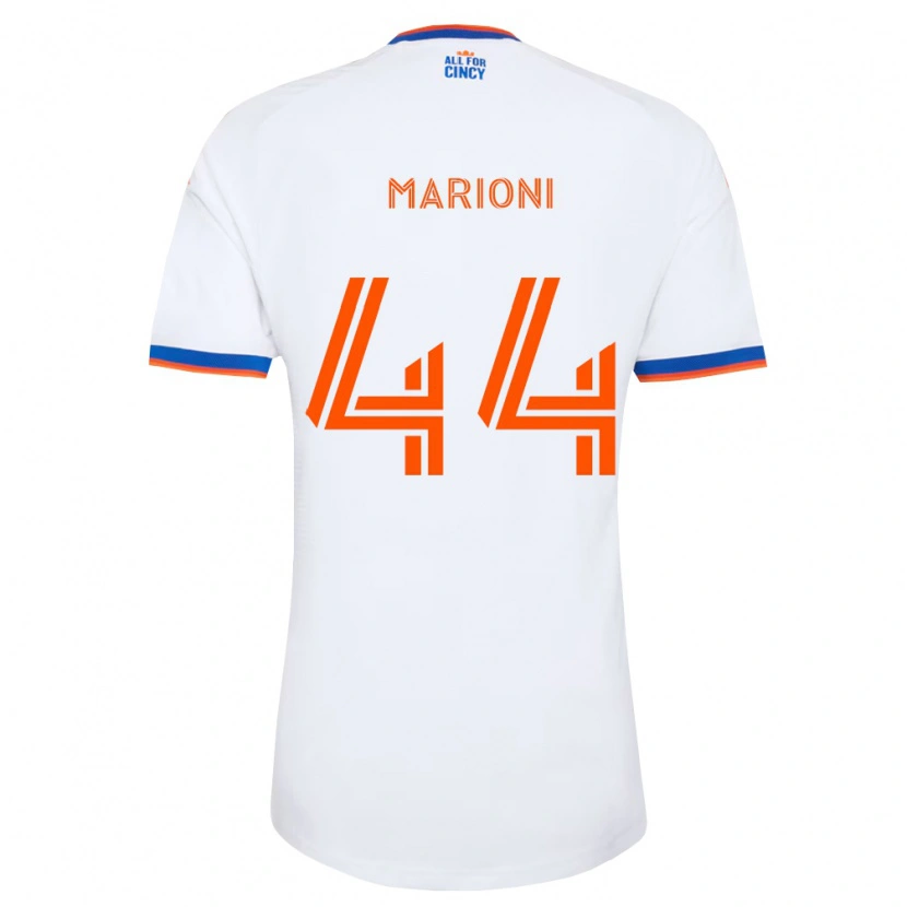 Danxen Män Giovanni Marioni #44 Vit Marinblå Orange Bortatröja Matchtröjor 2026/27 Tröjor T-Tröja