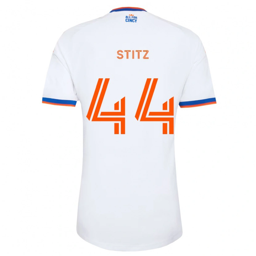 Danxen Män Ben Stitz #44 Vit Marinblå Orange Bortatröja Matchtröjor 2026/27 Tröjor T-Tröja