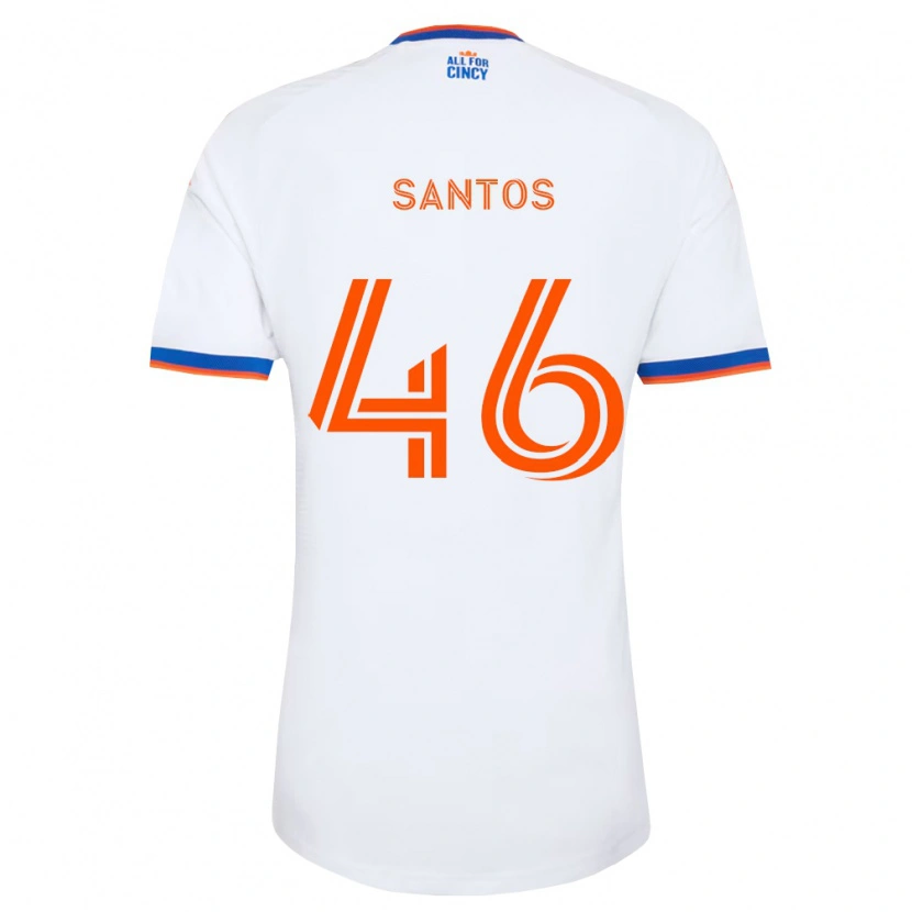 Danxen Män Guilherme Santos #46 Vit Marinblå Orange Bortatröja Matchtröjor 2026/27 Tröjor T-Tröja
