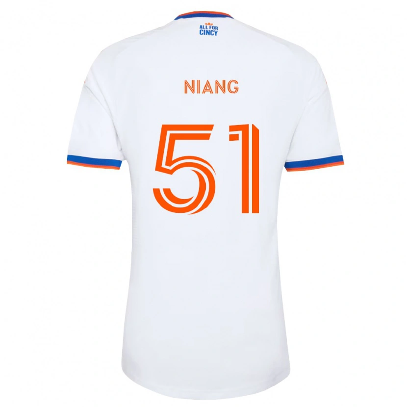 Danxen Män Cheikhou Niang #51 Vit Marinblå Orange Bortatröja Matchtröjor 2026/27 Tröjor T-Tröja