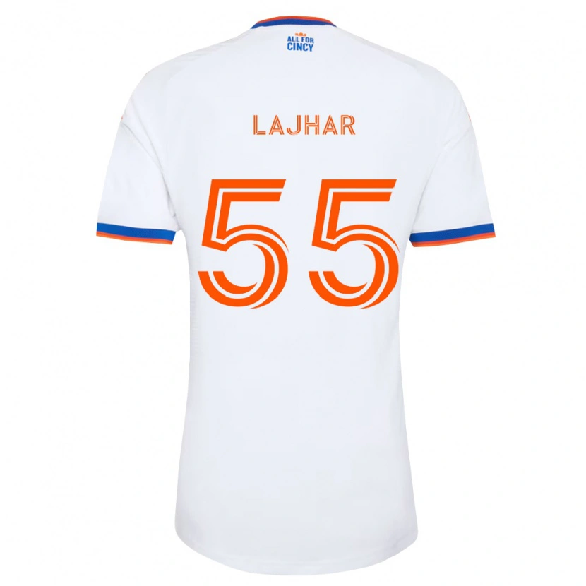 Danxen Män Ayoub Lajhar #55 Vit Marinblå Orange Bortatröja Matchtröjor 2026/27 Tröjor T-Tröja