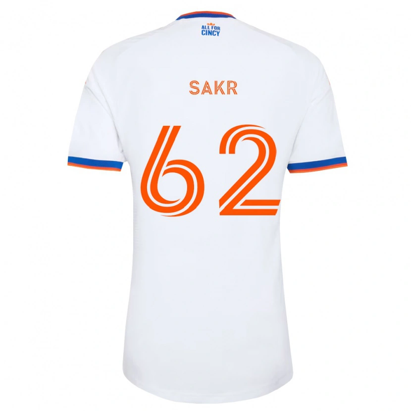 Danxen Män Ali Sakr #62 Vit Marinblå Orange Bortatröja Matchtröjor 2026/27 Tröjor T-Tröja