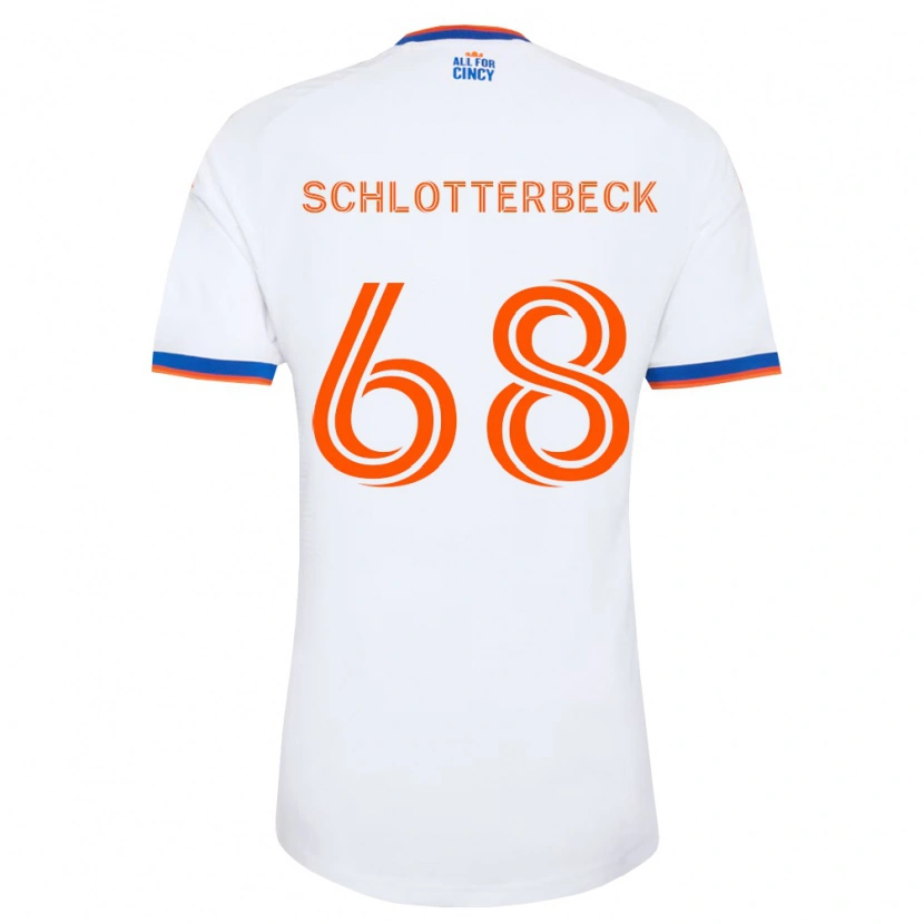 Danxen Män Ryan Schlotterbeck #68 Vit Marinblå Orange Bortatröja Matchtröjor 2026/27 Tröjor T-Tröja