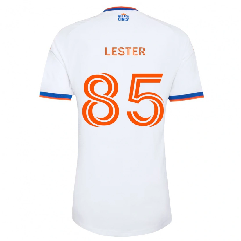 Danxen Män Dominick Lester #85 Vit Marinblå Orange Bortatröja Matchtröjor 2026/27 Tröjor T-Tröja