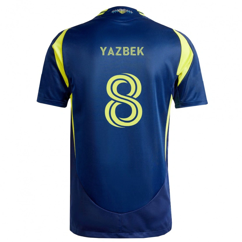 Danxen Män Patrick Yazbek #8 Gul Marinblå Bortatröja Matchtröjor 2026/27 Tröjor T-Tröja